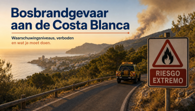 Bosbrandgevaar aan de Costa Blanca